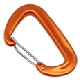 thumbnail image 3 of 12KN Aluminium Carabiner D Shape Snap Clip Hook For Climbing Backpack Hook Orange, 3 of 9