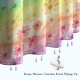 thumbnail image 6 of Pioneer Flower Floral Print Pattern Shower Curtain 84"x72", Bathroom Decorative Shower Curtain Set with 12 Hooks, Waterproof Washable, 6 of 6