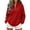 Red, variant on QINGFSAP Womens Long Sleeve Quarter Zip Sweatshirt High Neck Pullover Tunic Tops with Pockets