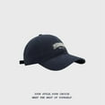 thumbnail image 3 of Fall And Winter MIZOOBEAR Sanded Three Embroidery Soft Top Baseball Cap Men's Wide Brim Face Cap Marriage Hat Who Hat Damn Baseball Cap Snap Back Hats for Men Plain Hats N E D Hat Brick Layer Hat, 3 of 3