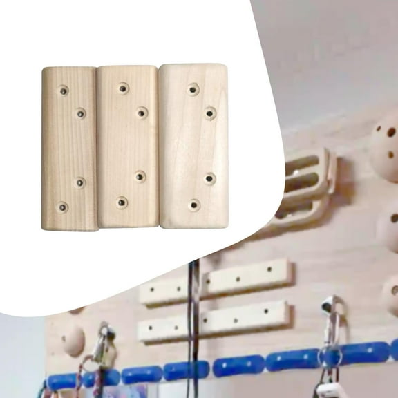 koolsoo 3 Pieces Climbing Hangboard Finger Strengthener Beginner Rock Climbing Training for Bouldering Climber Indoor Athlete Outdoor