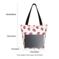 thumbnail image 3 of KLL Tote Bag for Women Hand Drawn Strawberry Print Shopping Grocery Reusable Bags for Office School Shopping Travel, 3 of 6