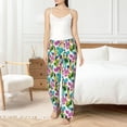 thumbnail image 5 of Uemuo Watercolor Flowers Pattern Women's Wide Leg Palazzo Lounge Pants with Pockets Light Weight Loose Comfy Casual Pajama Pants-Large, 5 of 9