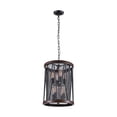 thumbnail image 2 of Cwi Lighting Parsh 8 Light Drum Shade Chandelier With Pewter Finish, 2 of 2