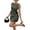 Army Green, variant on Women's Striped Bow Bodycon Mini Dress Sleeveless Open Back Elegant Short Dresses