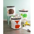 thumbnail image 7 of Contemporary Home Living 18" Green and White Turtle Themed Storage Basket, 7 of 7