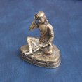 thumbnail image 3 of Estatua de Buda Milariba de latón envejecido, 5,3 cm, sentada, 3 of 3