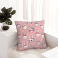 thumbnail image 6 of Pofeuu Girl Rabbit Print Double-sided plush pillowcase Square Throw Pillow Covers Pillows Cover for Living Room Bedroom Sofa Couch Cushion Cover（No pillow core）-22"x22", 6 of 7