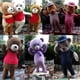 thumbnail image 2 of Disfraz de mascota de oso de peluche, disfraz de anime para cosplay, adultos, Navidad, Halloween, fiesta de cumpleaños, atuendos de actuación, prendas de carnaval, 2 of 5