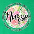 thumbnail image 2 of Wild Bobby, Floral Nurse Appreciation Pop Culture Tri-Blend Racerback Tank Top, Envy, Medium, 2 of 5