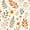 Color 2, variant on Peel and Stick Wallpaper Floral Vintage Orange Green Beige Peony like Flowers Rose Blooms 17.7in x 118in Contact Paper Removable Self Adhesive Wall Mural Wall Decor for Bedroom Kitchen Cabinets