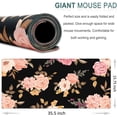 thumbnail image 2 of XXL Large Gaming Mouse Pad & Desk Protector (35.5"x15.75") with Non-Slip Base, Waterproof Surface | XXL Mouse Pad with Stitched Edges for Office Work, Gaming, Home Desk - Peony Flowers, 2 of 6