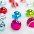 thumbnail image 3 of Bolas navideñas de cristal Amooca, 6,7 cm, 9 unidades, plateadas, 3 of 6