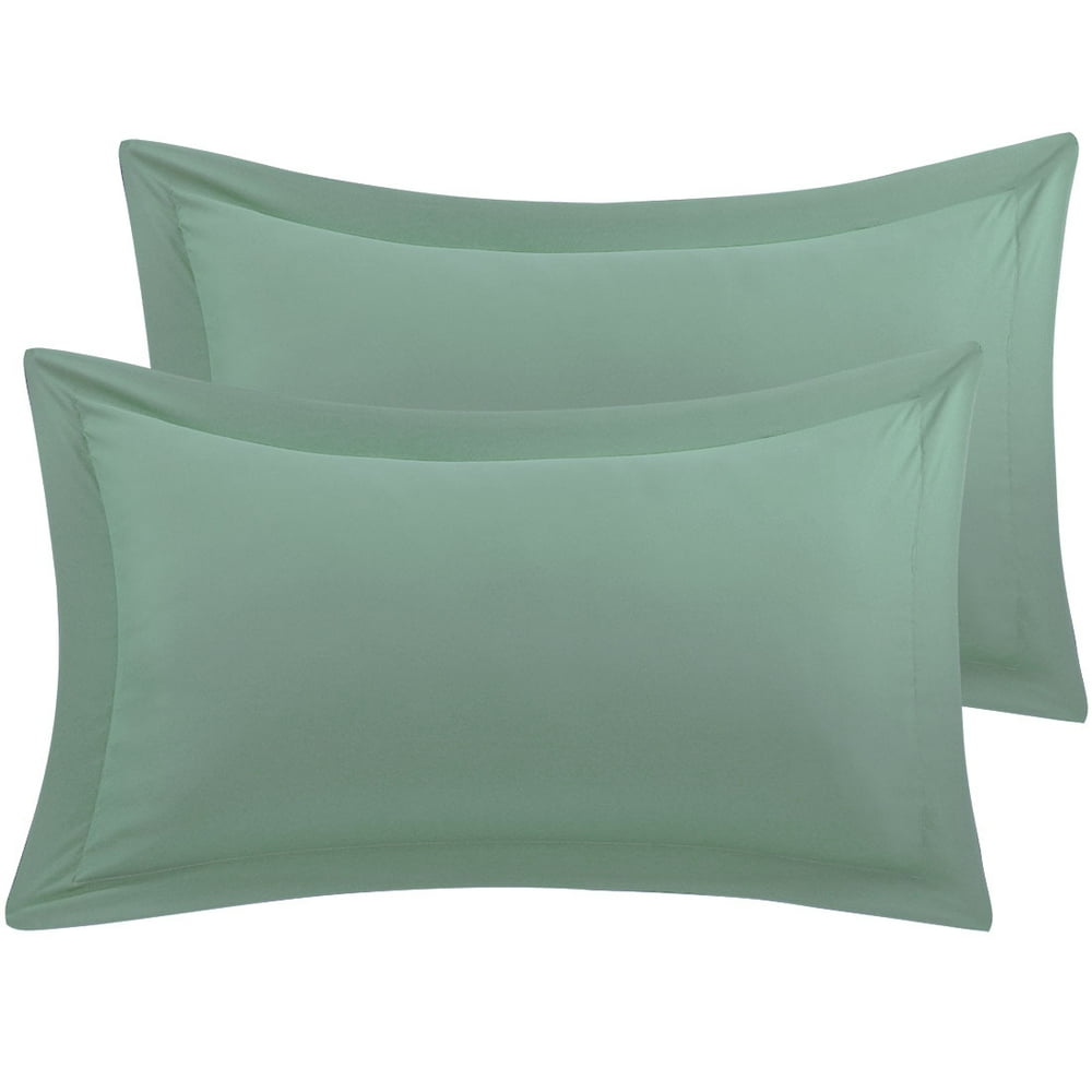 Unique Bargains 2Pack Envelope Closure Pillow Sham Spa Blue Queen