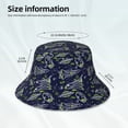 thumbnail image 5 of Kdxio Reflective Bucket Hat - Hand Drawn Rockets Print Bucket Hat for Men,Women, 5 of 9