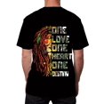 thumbnail image 1 of T-Shirt Mode Lion & Lettre pour Hommes - Col Rond Décontracté, Tee-Shirt à Manches Courtes pour Tenues Décontractées & Activités Extérieures, Polyester Respirant, 1 of 3