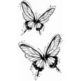 thumbnail image 3 of WWS-Tattoo Tech, 2 Sheets Medium Semi Permanent Tattoo, Adult Art Design Temporary Tattoos, Lasts 1-2 Weeks, Waterproof, Realistic Look, No Adhesive, No Reflection (Butterfly Design), 3 of 4