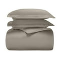 thumbnail image 2 of Superior Cotton Blend 600 Thread Count Duvet Cover Set, Full/ Queen, Grey, 2 of 6