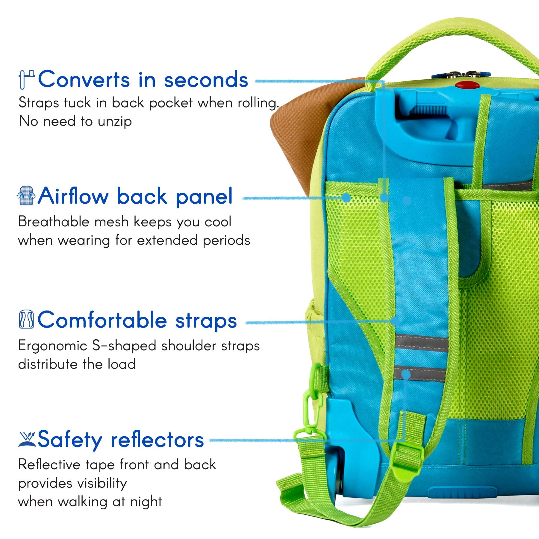 twise side-kick school, travel rolling backpack for kids and toddlers