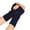 Dark Blue, variant on Krdevn Casual Solid Knit Fingerless Mittens for Daily Use Warm Textured Handwear Comfortable Wrist Winter,Size:One Size