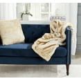 thumbnail image 3 of Safavieh Faux 60" x 72" Glam Acrylic Plush Throw, Tan, 3 of 4