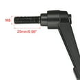 thumbnail image 3 of Uxcell M8 x 25mm Adjustable Clamping Lever Handle with Stud Black 2 Pack, 3 of 5