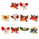 thumbnail image 1 of 10 adornos navideños para pasteles, corona navideña 3D con lazo, ideales para decorar cupcakes y fiestas (estilo aleatorio)., 1 of 7