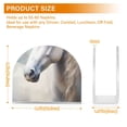 thumbnail image 3 of Horse by White Napkin Holder for Table Clear Napkin Stand Paper Holder Acrylic Organizer Dispenser Napkins for Dinner Kitchen Restaurant Room, 3 of 8