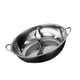 thumbnail image 2 of Olla de acero inoxidable con divisor, olla dividida para cocina de inducción, olla de cocción M, 2 of 9