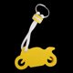 thumbnail image 4 of Llavero flotante para motocicleta Macarena de Espuma EVA amarillo, 4 of 7