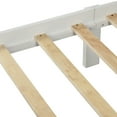 thumbnail image 3 of Topcobe Modern Wood Platform Bed for Home Hotel, Full Size Bed Frame with Headboard & Footboard, White, 3 of 8