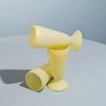 thumbnail image 3 of Toy Juego De 4 Copas De Vidrio Amarillo Para Malteada 285 Ml, 3 of 5