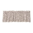 thumbnail image 1 of Cortina decorativa con cenefa de 137 x 61 cm, con bolsillo para barra y tratamiento para ventanas Hortensias, 1 of 9