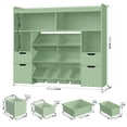 thumbnail image 5 of Homfa Kids Toy Storage Organizer with Removable Bin, Kids Bookshelf and Bookcase Toy Box with Drawers for Playroom, Classroom, Green, 5 of 7