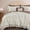 Beige Ditzy-Full, variant on Full Amber Brown 7-Piece Ruffle Microfiber Bed-in-a-Bag Set