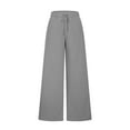 thumbnail image 4 of Women's Elastic Waist Sports Pants with Drawstring and Pockets for Active Lifestyle, 4 of 9
