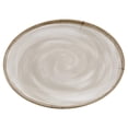 thumbnail image 4 of G.E.T. Heavy-Duty Shatterproof Plastic Oval Melamine Serving Platter, 18" x 13", Pottery Cream, 4 of 5