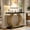Black Gold, variant on Fnova 40" Console Table, Faux Marble Entryway Table, Narrow Sofa Table with Geometric Metal Frame, Modern Accent Table for Living Room, Hallway, Foyer