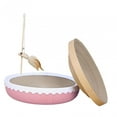 thumbnail image 4 of Cuenco para rascar gatos, tablero para rascar , protector de muebles antideslizante redondo, juguetes de entrenamiento para gatitos, cartón para Púrpura, 4 of 8