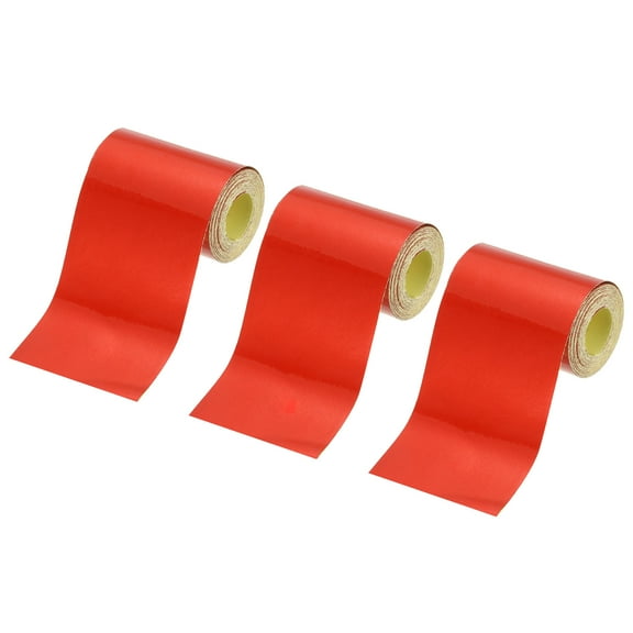 Uxcell Reflective Tape, 2"x10FT Adhesive Waterproof Tape Safety Warning Tape, Red 3 Roll