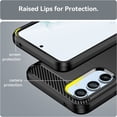 thumbnail image 5 of CoverON For Samsung Galaxy A54 5G Phone Case, Slim Lightweight TPU Minimal Cover Carbon Fiber, Black, 5 of 7