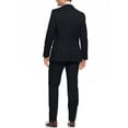 thumbnail image 3 of Nicoletti Mens Suit Slim Fit 2 Piece Two Button Working Buttonholes Jacket Night Navy, 3 of 5