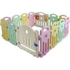 Baby Playpen Playard for Babies Infants Toddler 14 Panels Safety Kids Play Pens Indoor Baby Fence with Activity Board