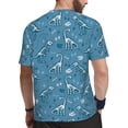 thumbnail image 2 of Wukai Dinosaur Skull Print Men's Short-Sleeved Mesh T-Shirt,Quick-Dry Short Sleeve Workout T-Shirt-Large, 2 of 8