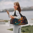 thumbnail image 6 of Kdxio Colorful Owl Forest Travel Duffel Bag Gym Bag Weekender Travel Bag Gym Bag for Women &Men Airplane Travel Essentials for Flying, 6 of 7