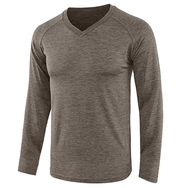 pstuiky camisas de manga larga para hombre, Blusa de moda para hombre, camiseta de manga larga con cuello en V salir tops xxxl