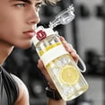 thumbnail image 6 of Sports Water Bottle with Straw and Spout Lid, Leakproof BPA Free Toxic Free Plastic Sports Bottle for Gym, Hiking, School, Travel,Multiple Occasions, 6 of 6