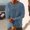 Sky Blue, variant on DPTALR Men's Casual,Solid Color,Round Neck,Long Sleeved,Pullover Breathable T-Shirt,Mint Green,XXXL