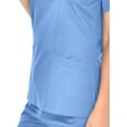 thumbnail image 2 of Mini Marilyn Women's 4-Way Stretch V-Neck 3 Pocket Scrub Top, 2 of 2