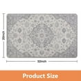 thumbnail image 3 of 20x32 in Vintage Gray Bathroom Runner Rug: Non-Slip & Soft - Machine Washable Farmhouse Floral Floor Mat - Classic Charm for Your Sink, Shower, Bathtub, 3 of 5